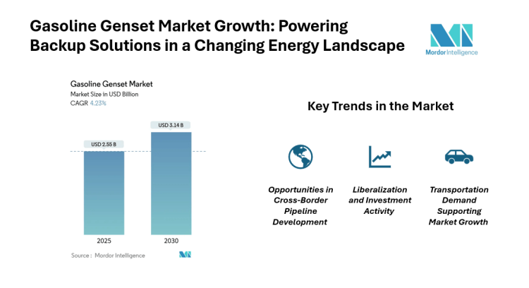 Gasoline Genset Market Growth at 4.23% CAGR to 2030 Fueled by Construction and Emergency Power Needs